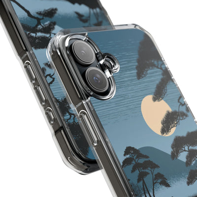 Blue Impact MagSafe Phone Case for iPhone - Midnight Kyoto Pine