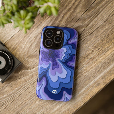 Periwinkle Strata Bloom · Tough Phone Case for iPhone · Purple