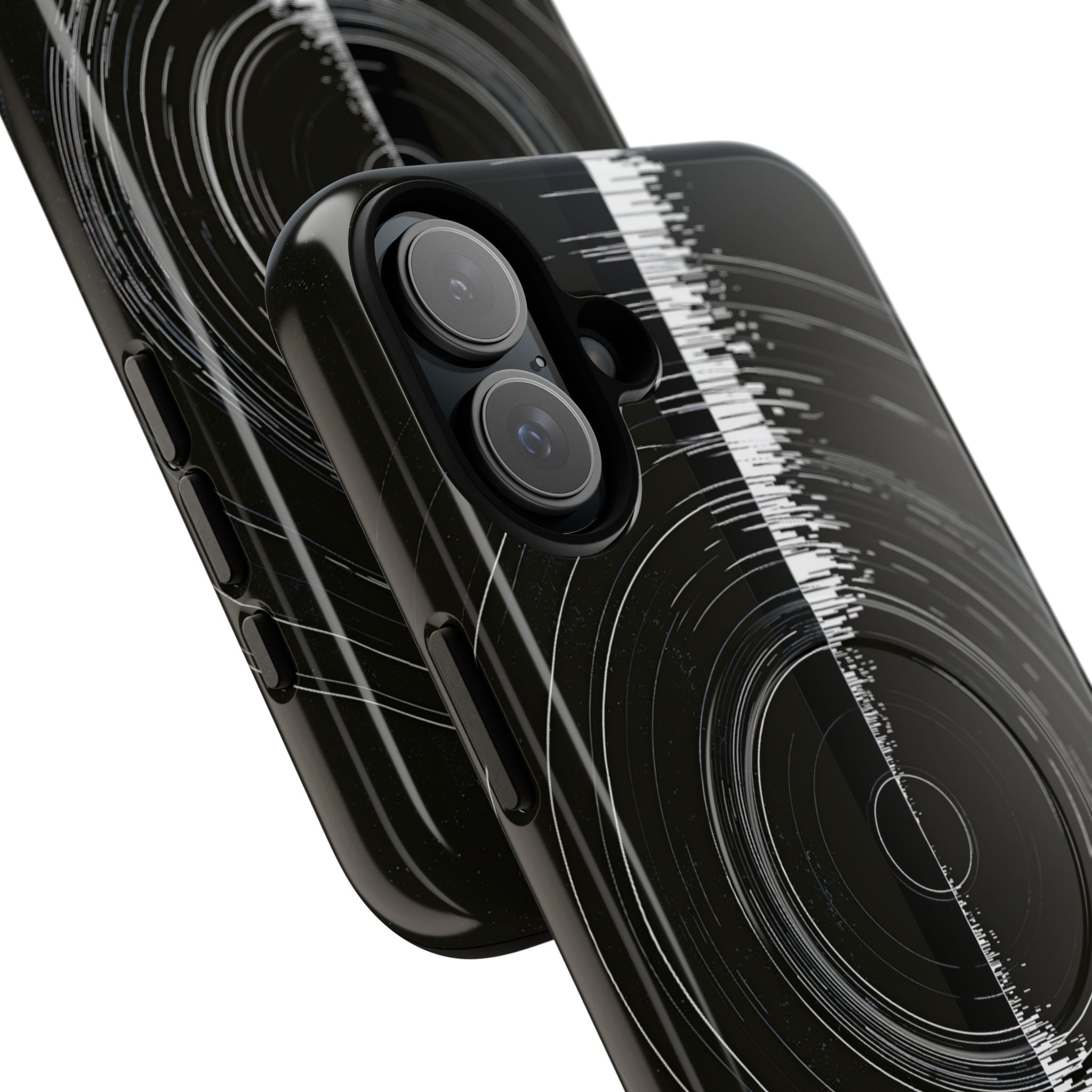 Black Tough 2.0 Magsafe Phone Case for iPhone - Obsidian Orbital Signal