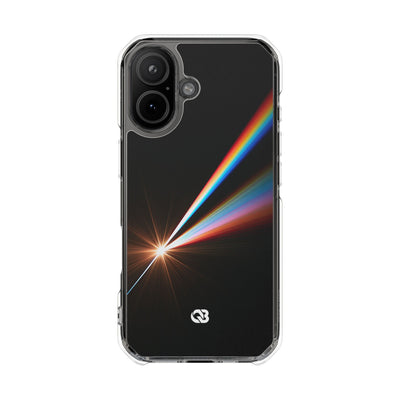 Spectral Refraction · Clear Impact Magnetic Phone Case for iPhone · Black