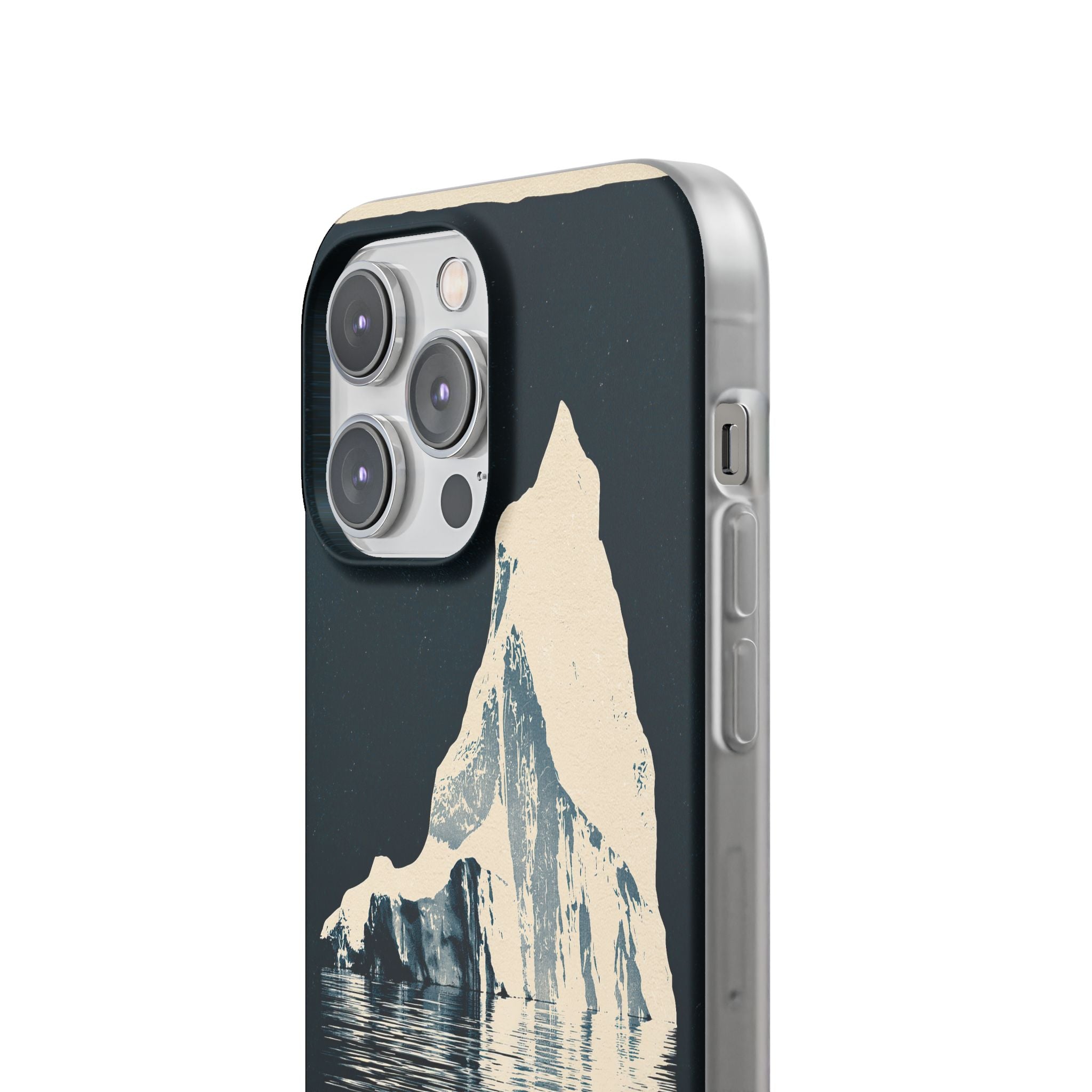 Blue Lite Phone Case for iPhone - Frozen Navy Monolith