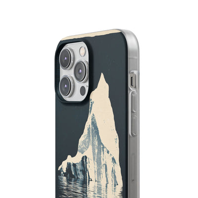 Blue Lite Phone Case for iPhone - Frozen Navy Monolith