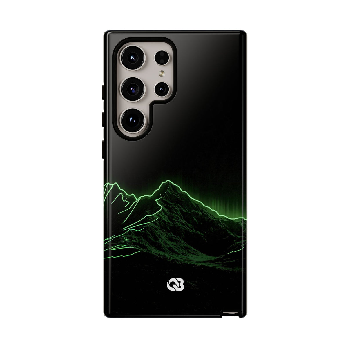 Nordic Mountain Contour · Tough Phone Case for Samsung · Black