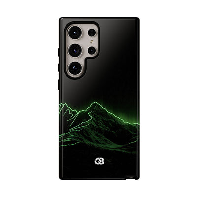 Nordic Mountain Contour · Tough Phone Case for Samsung · Black