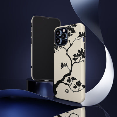 Ebony Magnolia · Tough Phone Case for iPhone · Beige