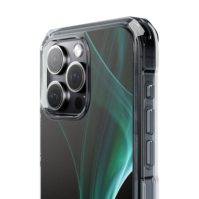Emerald Lumen · Clear Impact Magnetic Phone Case for iPhone · Green