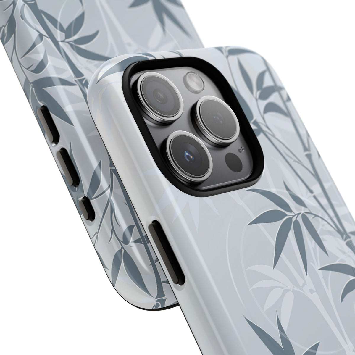 Misty Bamboo Grove · Tough 2.0 Magnetic Phone Case for iPhone · Blue