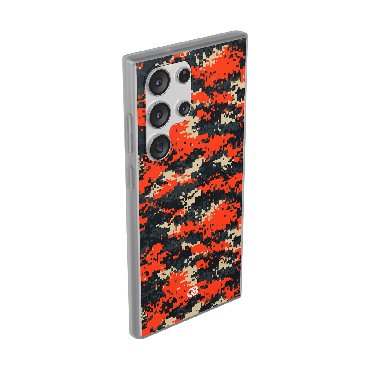 Signal Pixel Camo · Lite Phone Case for Samsung · Orange
