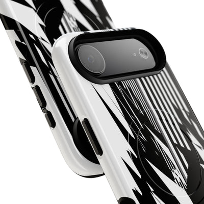 White Tough 2.0 Magsafe Phone Case for iPhone - Shattered Vector Spire