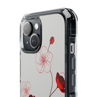 Red Impact MagSafe Phone Case for iPhone - Kyoto Ember Bloom