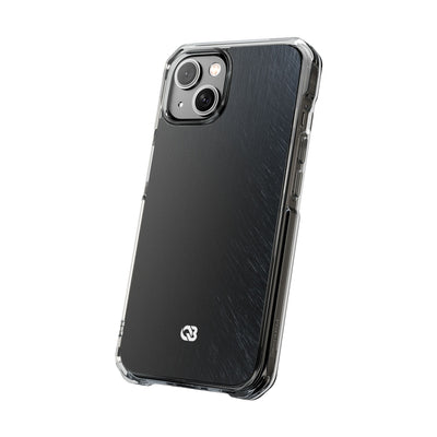 Black Impact MagSafe Phone Case for iPhone - Midnight Brushed Grain