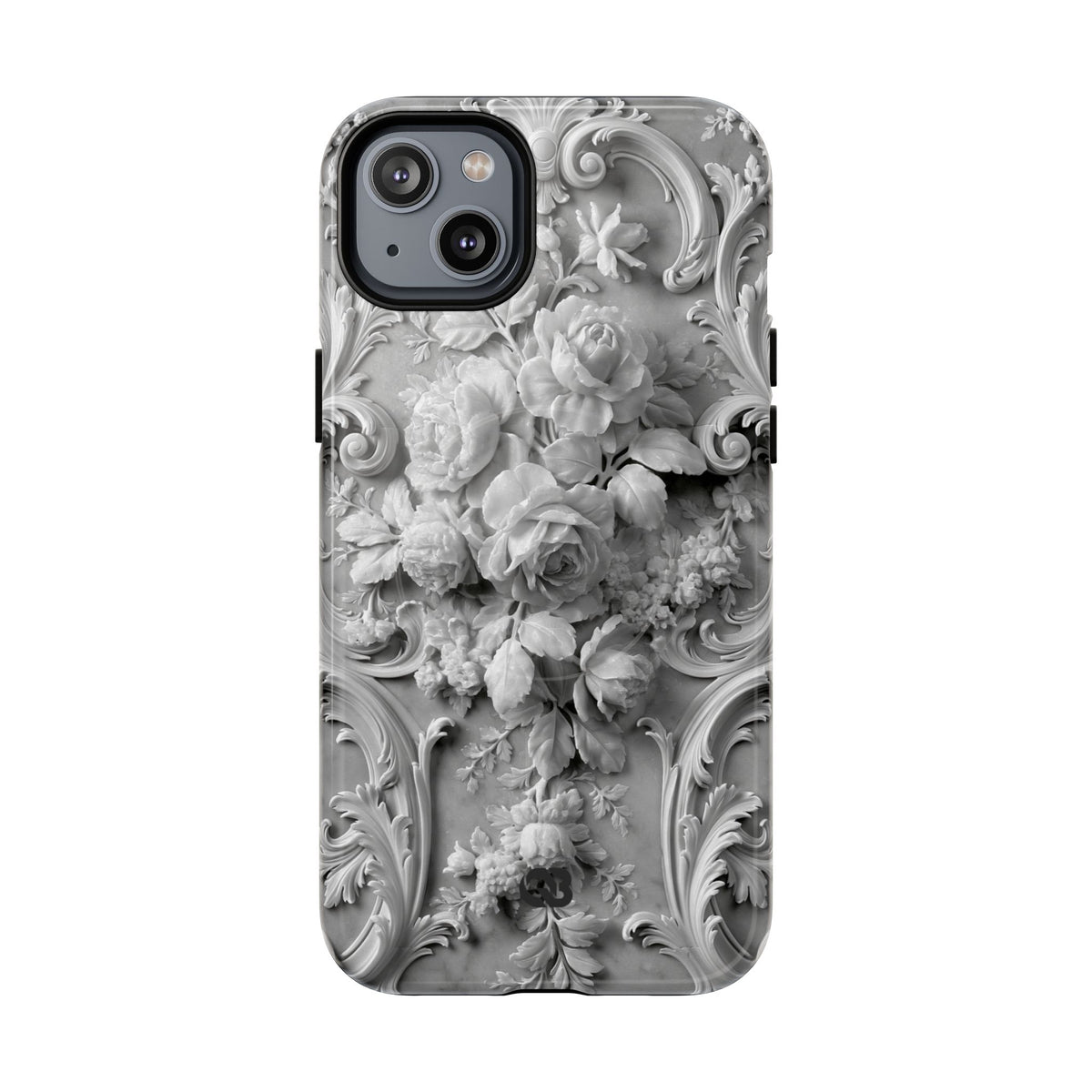 Rococo Marble Rose · Tough 2.0 Magnetic Phone Case for iPhone · White