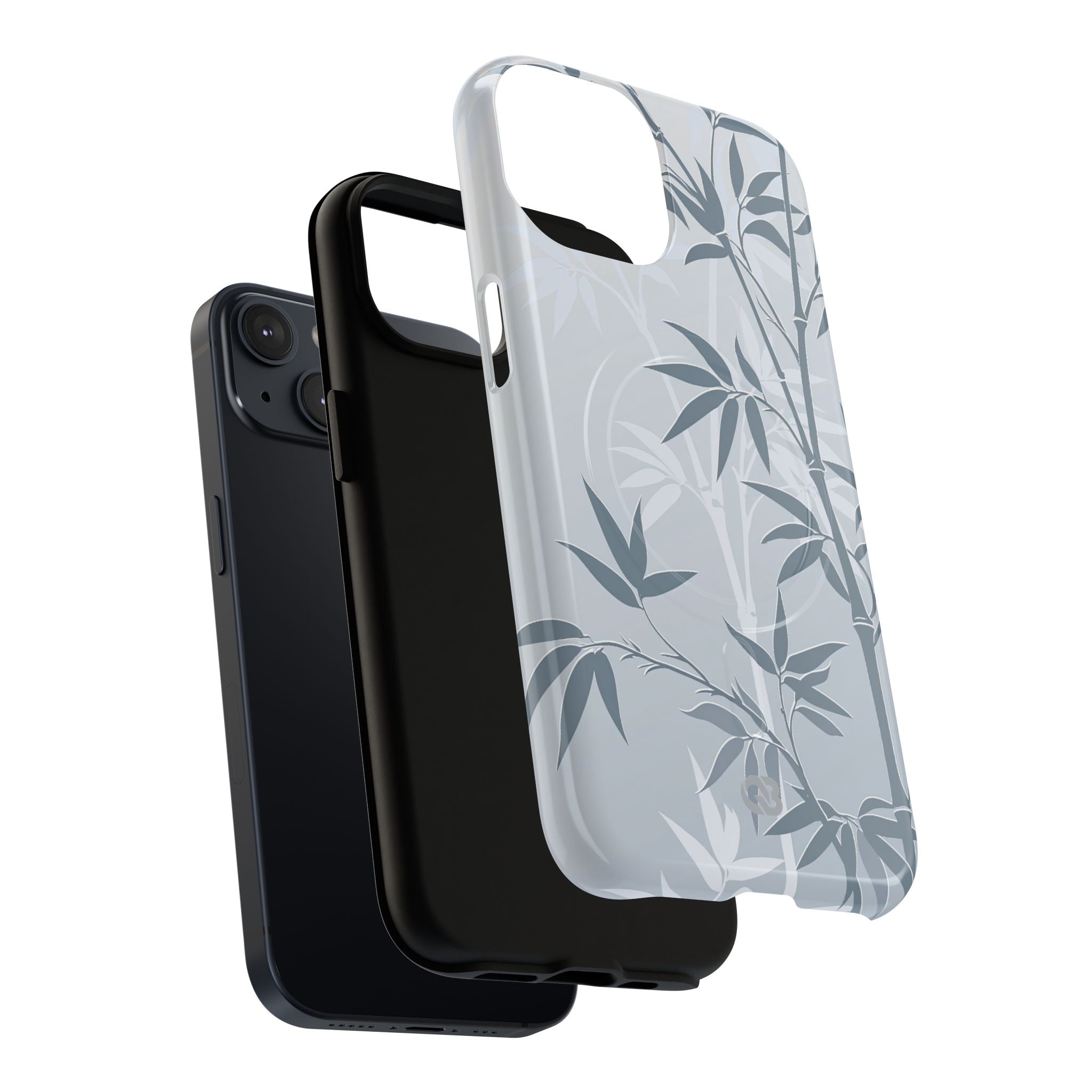 Blue Tough 2.0 Magsafe Phone Case for iPhone - Slate Bamboo Shadow
