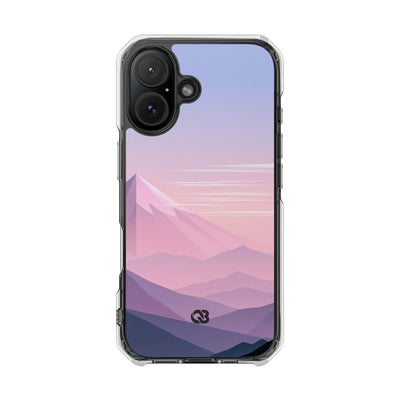 Alpine Twilight · Clear Impact Magnetic Phone Case for iPhone ·  Pink