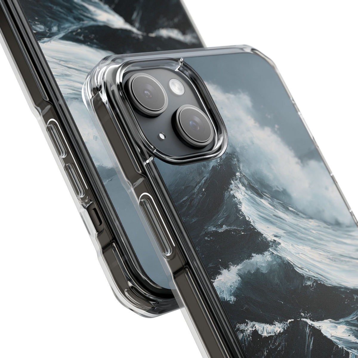 Nordic Swell · Clear Impact Magnetic Phone Case for iPhone · Blue