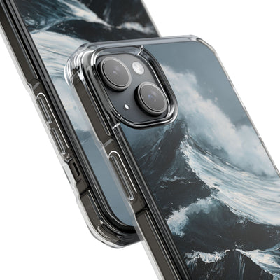 Nordic Swell · Clear Impact Magnetic Phone Case for iPhone · Blue