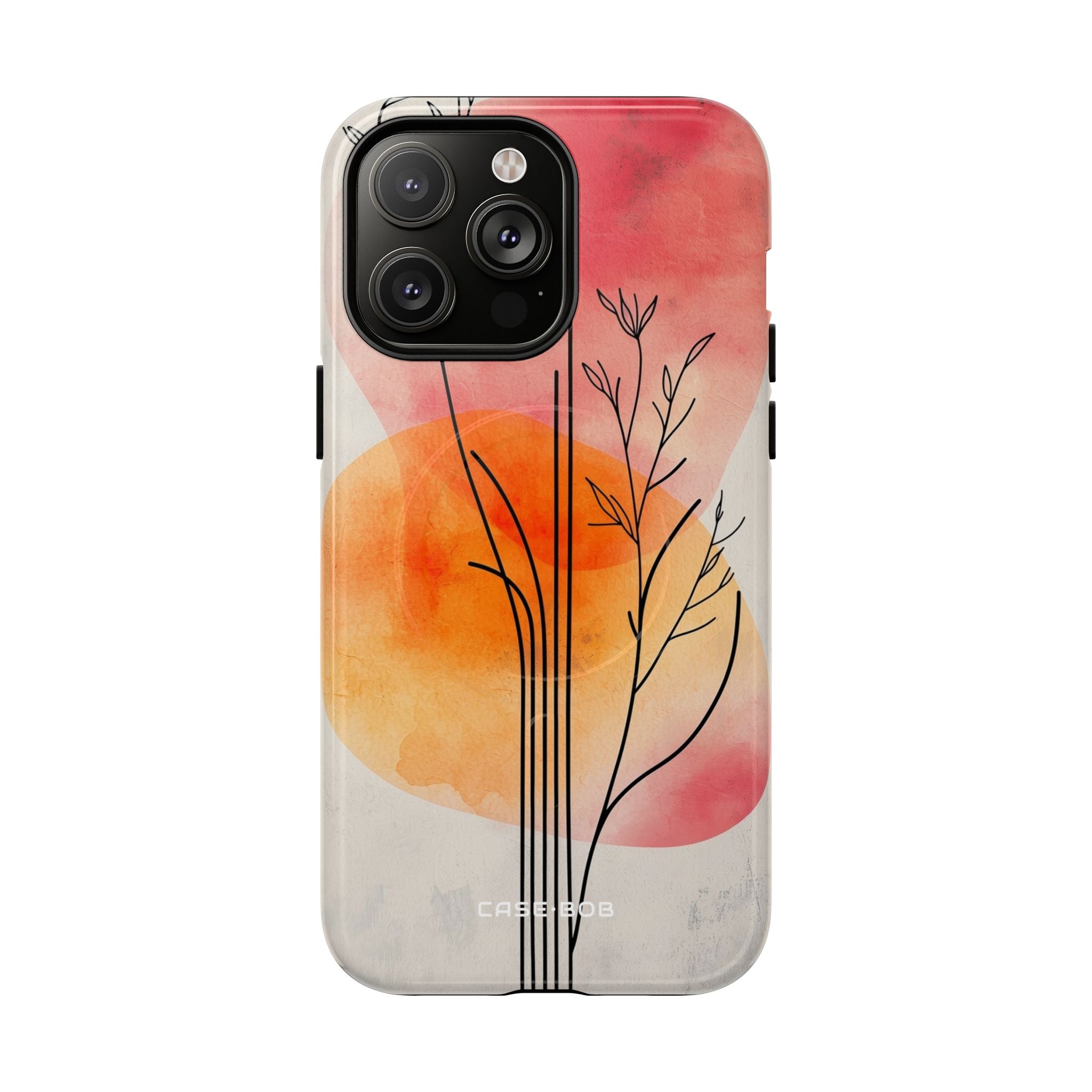 Curved Stem Sunset iPhone 14 Pro Max Case - Tough+