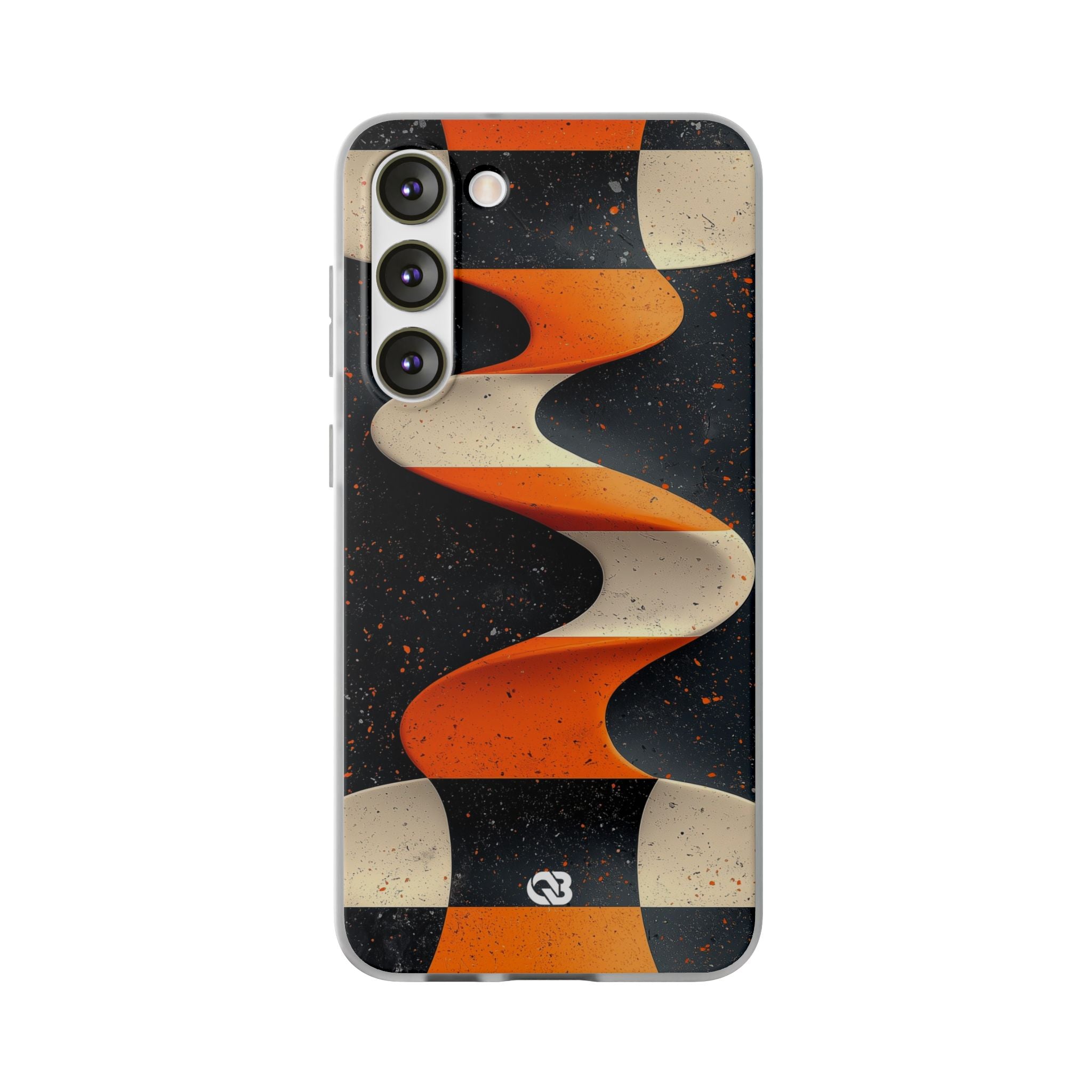 Orange Grit Twist · Soft Phone Case for Samsung