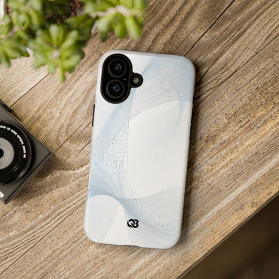 Glacial Contour Waves · Tough Phone Case for iPhone · White