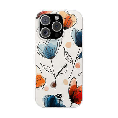 Ink Watercolor Tulips · Soft Handyhülle für iPhone
