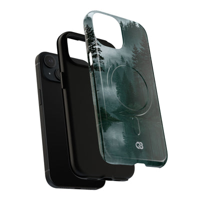 Green Tough 2.0 Magsafe Phone Case for iPhone - Misty Evergreen Mirror