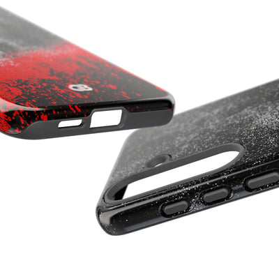 Crimson Noir Drip · Tough Phone Case for Samsung · Black