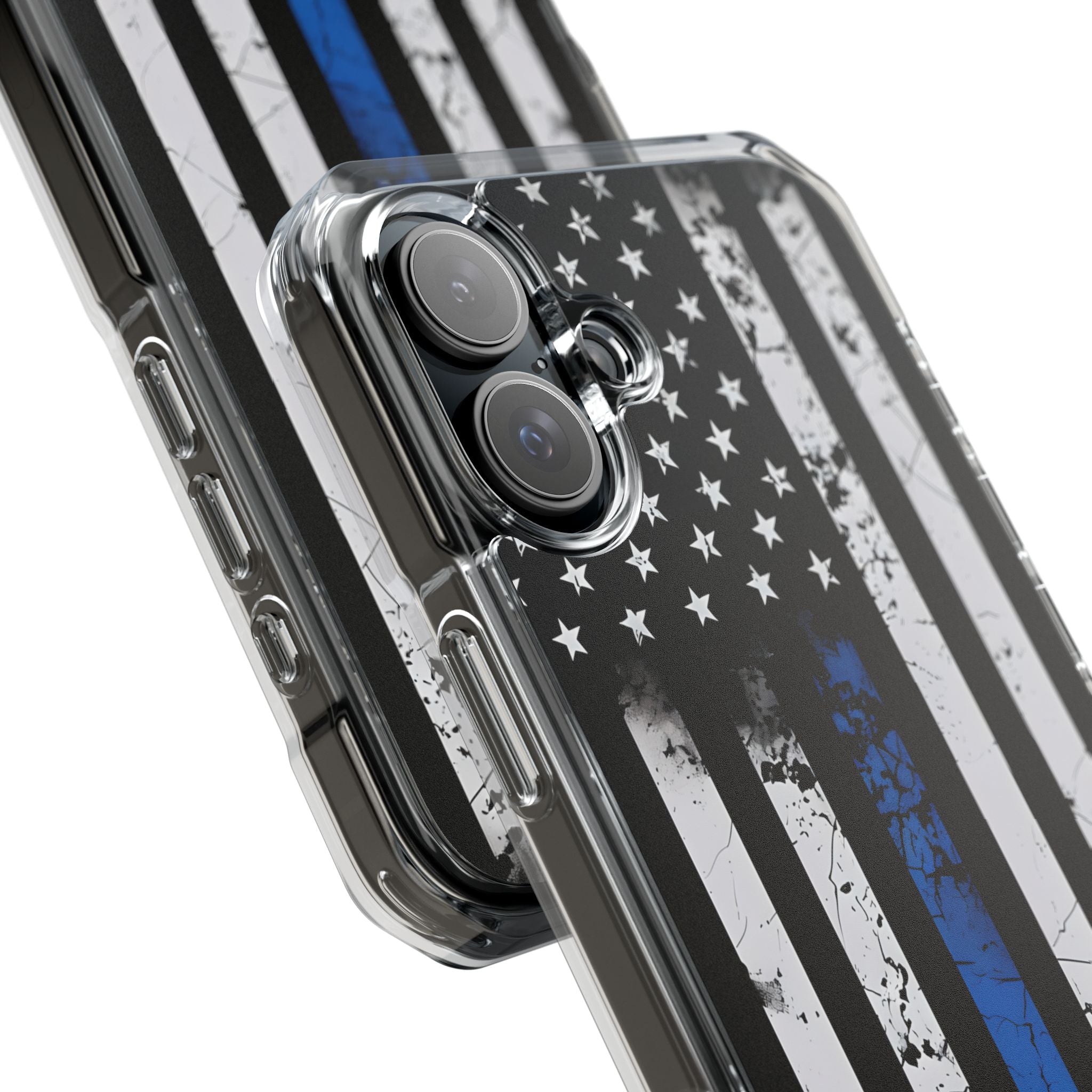 Gritty Cobalt Flag · Impact Phone Case for iPhone · Magsafe