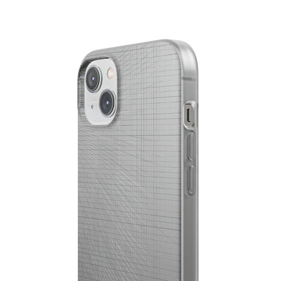 Grey Lite Phone Case for iPhone - Chrome Mesh Warp