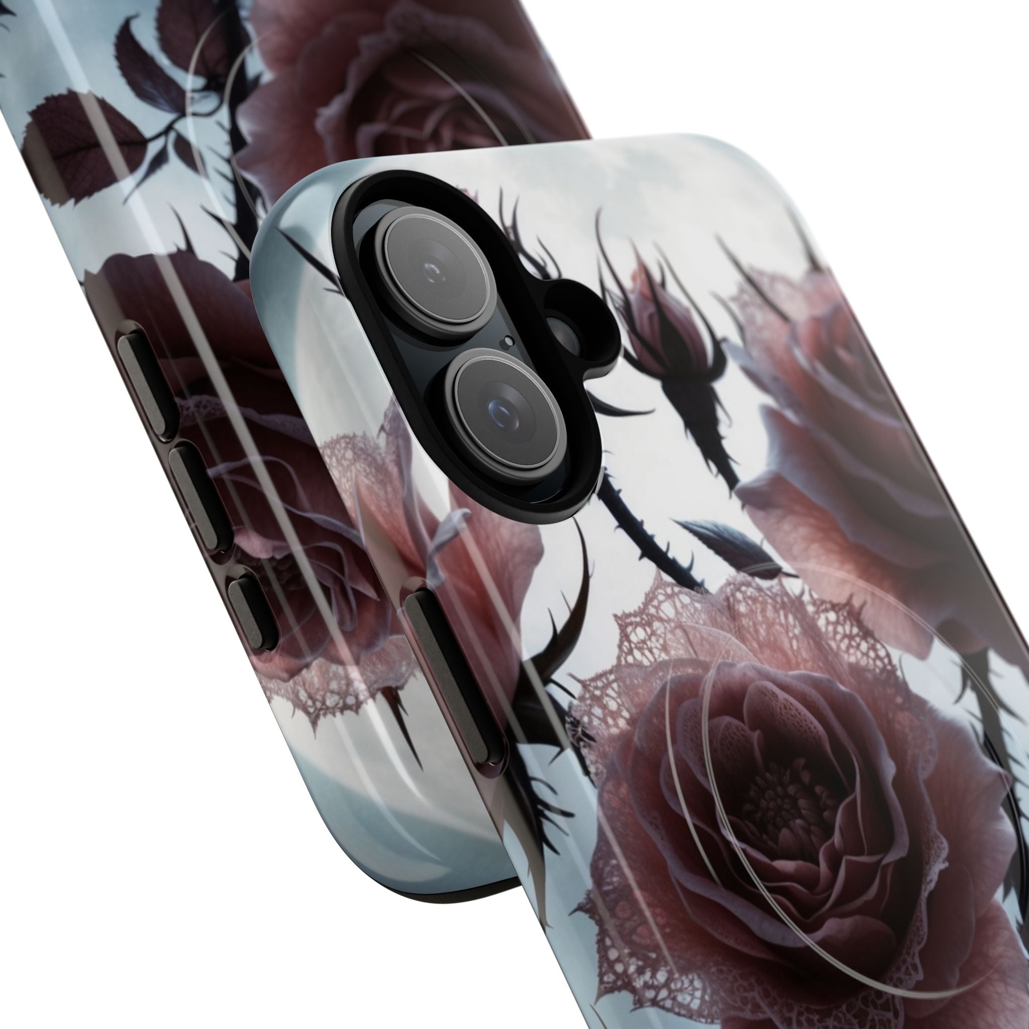 Leuchtende Rosen-Dornen iPhone 16 Plus Case - Tough+