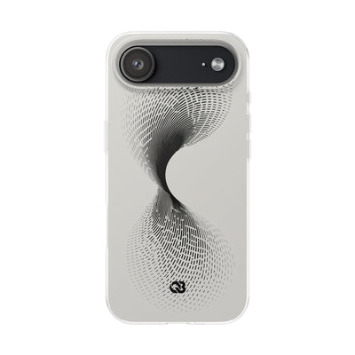 White Lite Phone Case for iPhone - Linear Torsion Grid