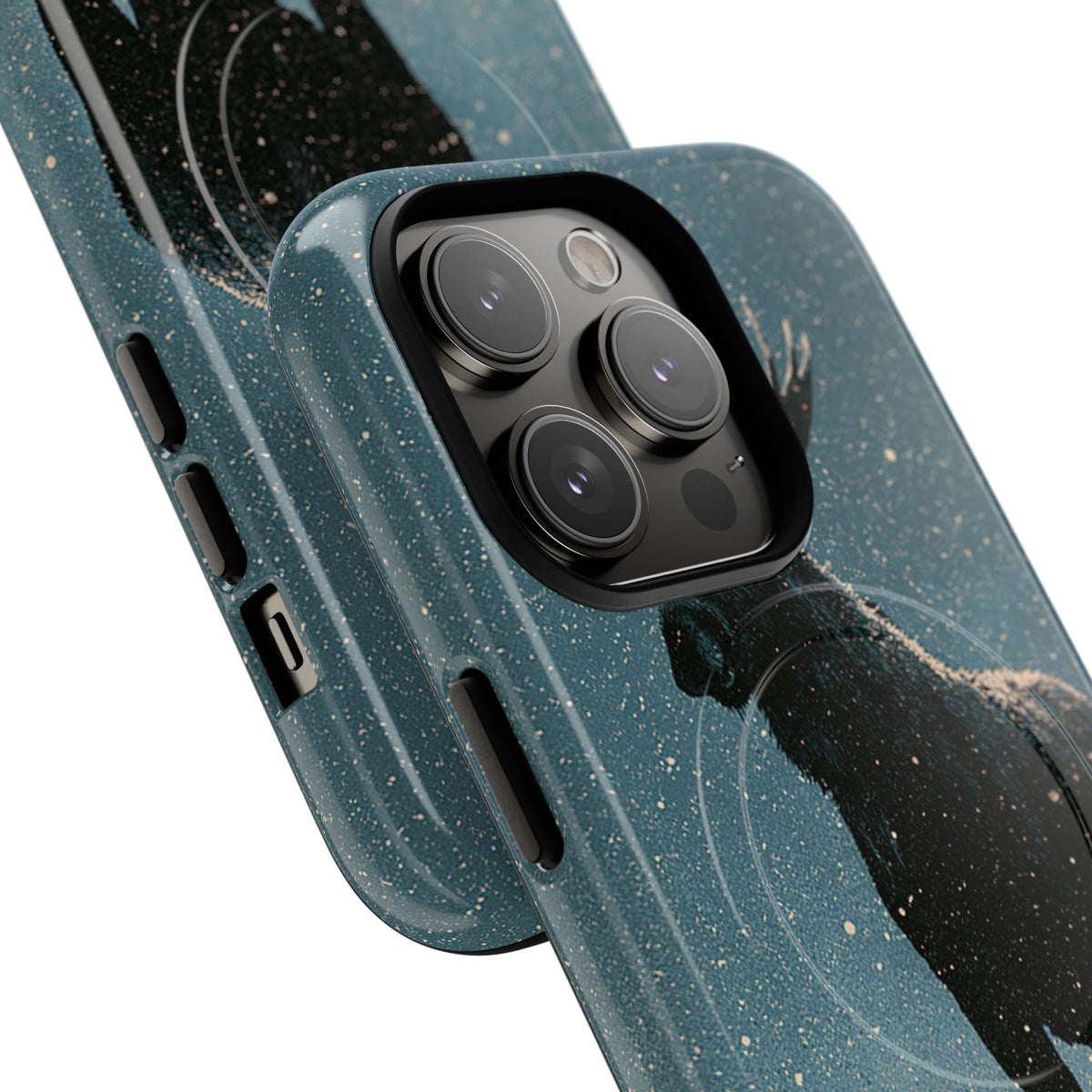 Nordic Boreal Moose · Tough 2.0 Magnetic Phone Case for iPhone · Blue