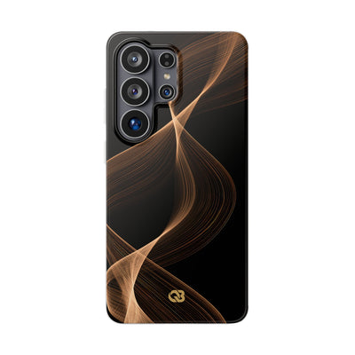 Amber Contour Flow · Lite Phone Case for Samsung · Black