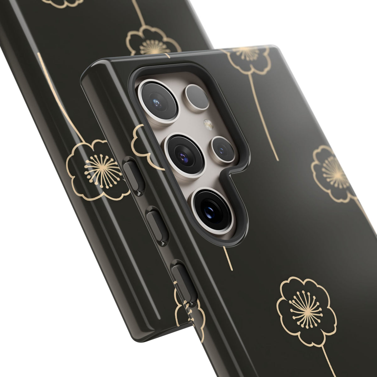 Nocturne Bloom Contours · Tough Phone Case for Samsung · Black