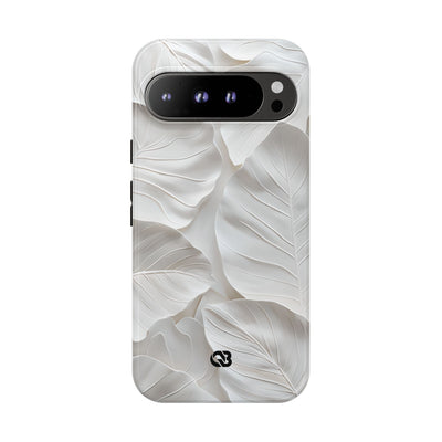 Sculpted Ivory Leaves · Tough Phone Case for Google Pixel