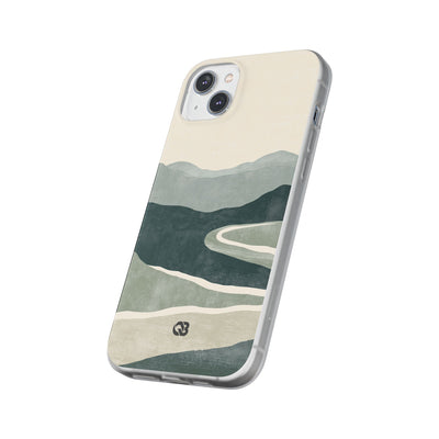 Green Lite Phone Case for iPhone - Misty Sage Valley