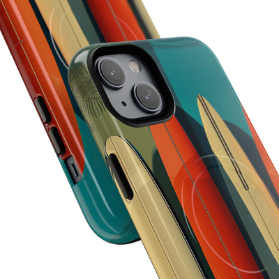 Teal Coast Lineup · Tough+ Coque de téléphone pour iPhone · MagSafe