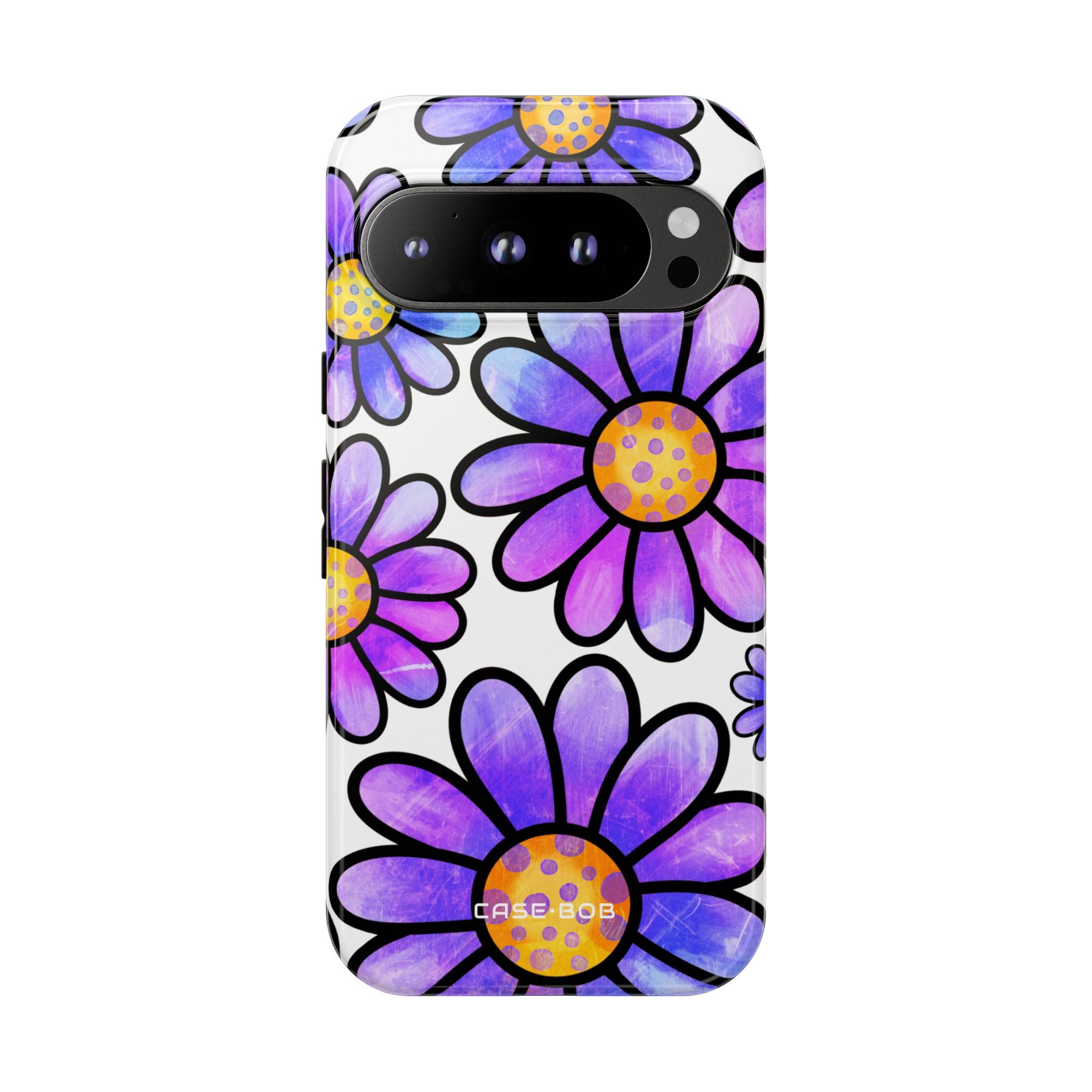 Polka Dot Blooms Google Pixel 9 Pro Case - Tough