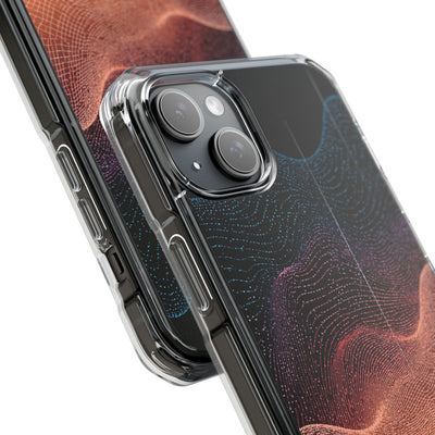 Spectral Elevation · Clear Impact Magnetic Phone Case for iPhone · Orange