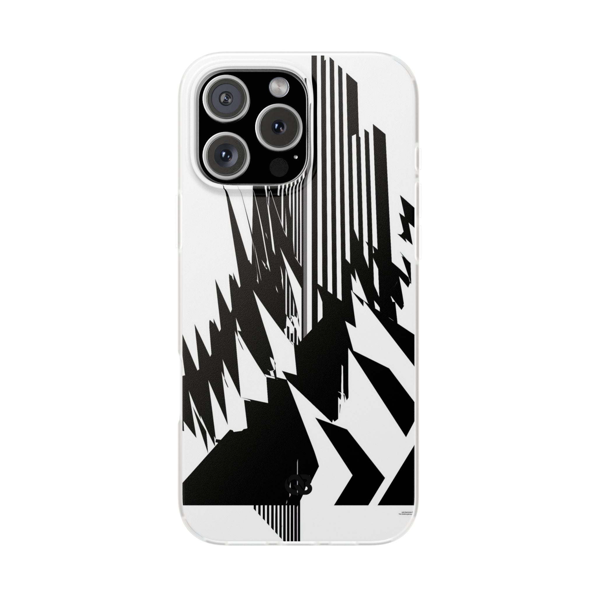 White Lite Phone Case for iPhone - Shattered Vector Spire
