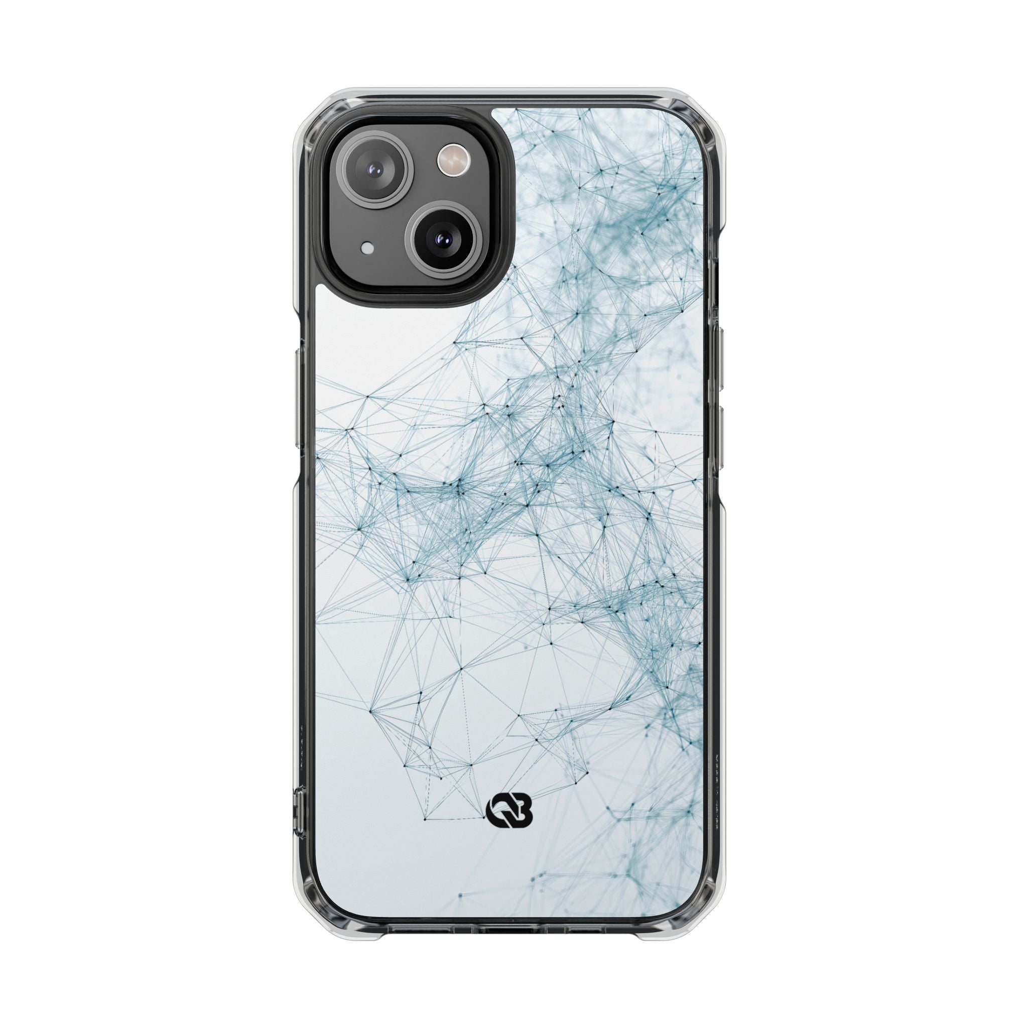 Blue Impact MagSafe Phone Case for iPhone - Glacial Neural Web
