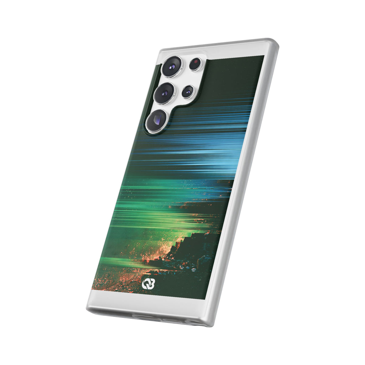 Digital Shoreline Drift · Lite Phone Case for Samsung · Teal