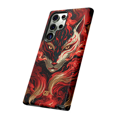 Crimson Kitsune Spirit · Tough Phone Case for Samsung · Red