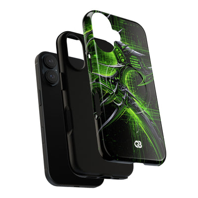 Cyber Sigil Grid · Tough 2.0 Magnetic Phone Case for iPhone · Green