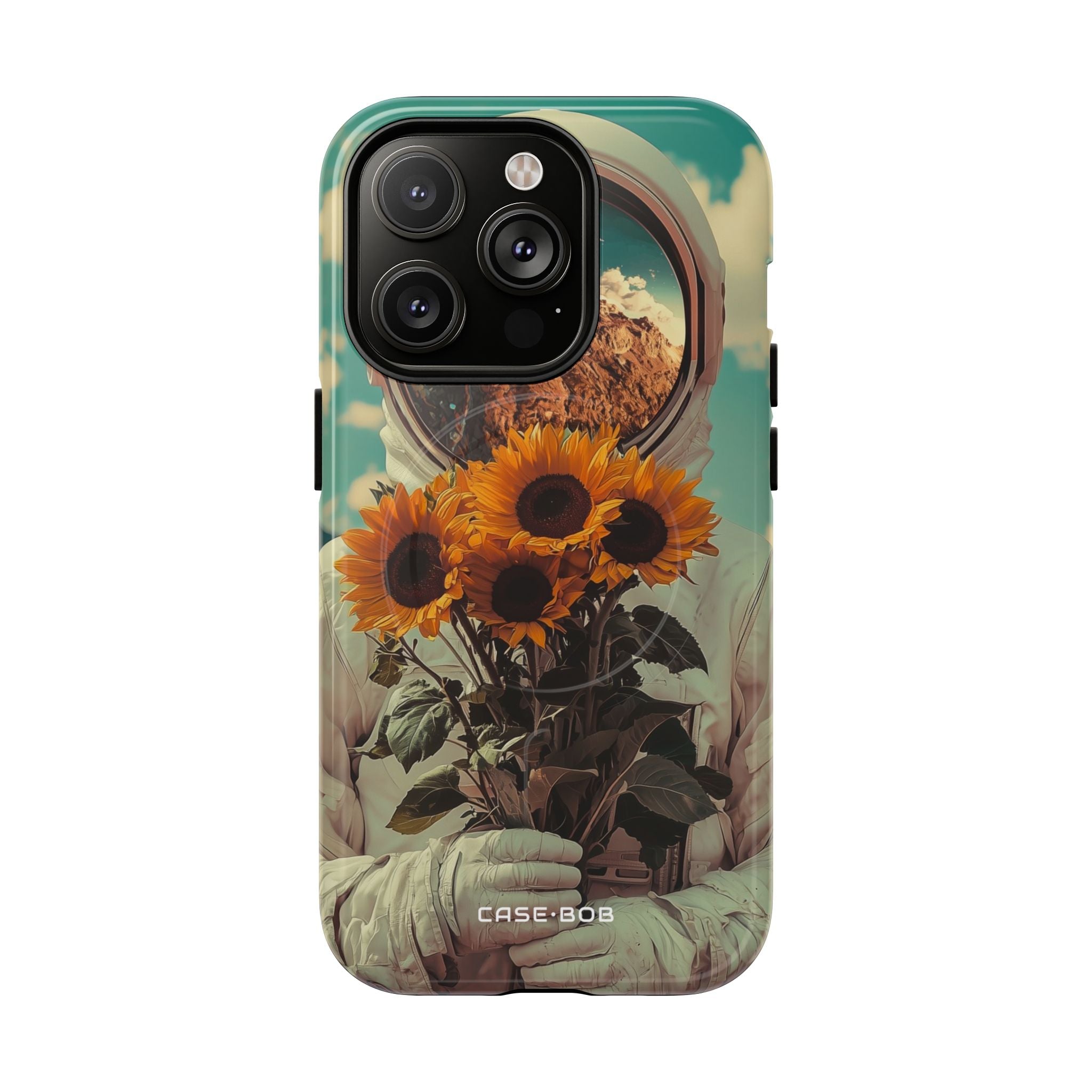 Sunflower Astronaut iPhone 14 Pro Case - Tough+