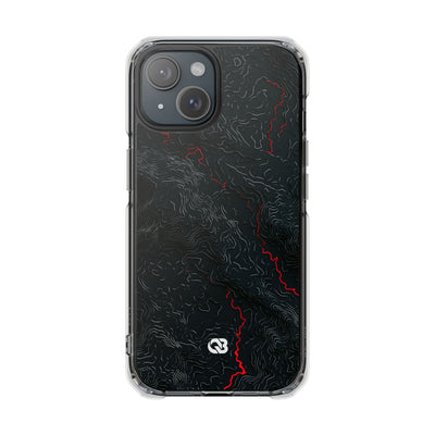 Crimson Rift · Clear Impact Magnetic Phone Case for iPhone ·  Black