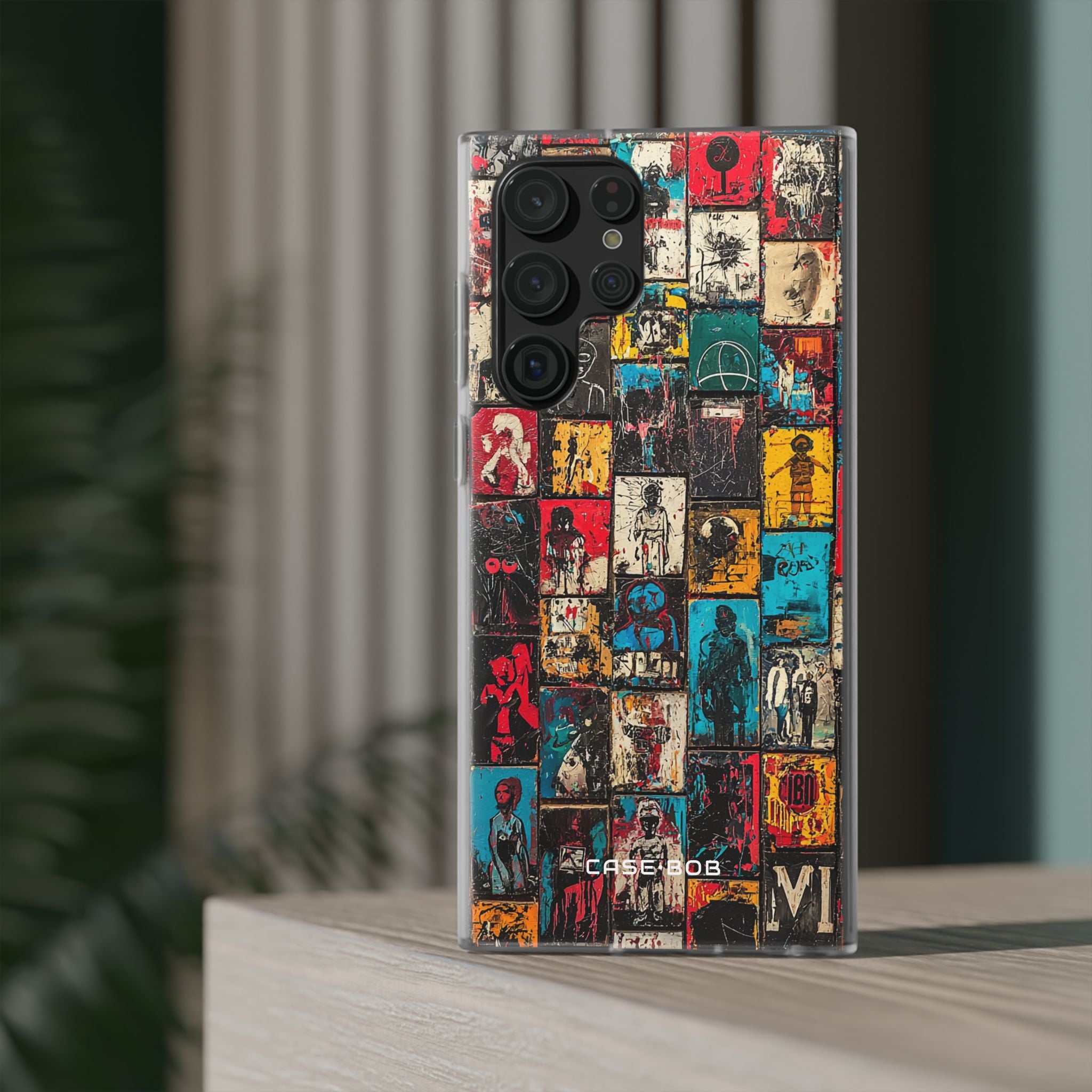 Figured Grid Samsung S22 Ultra Case - Soft