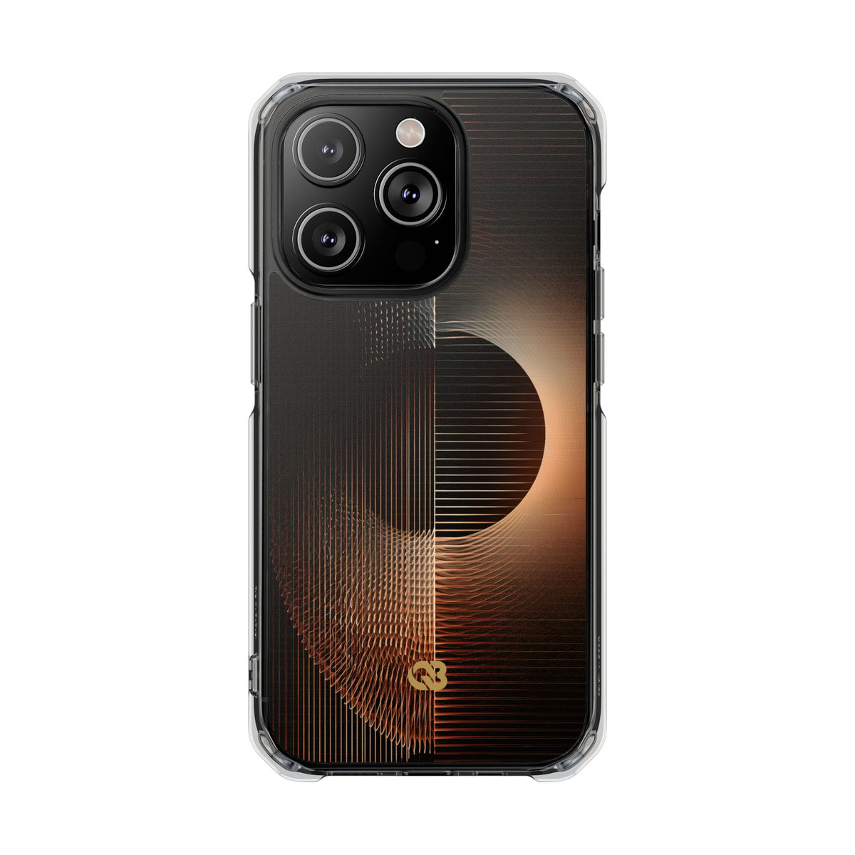 Amber Meridian · Clear Impact Magnetic Phone Case for iPhone · Black