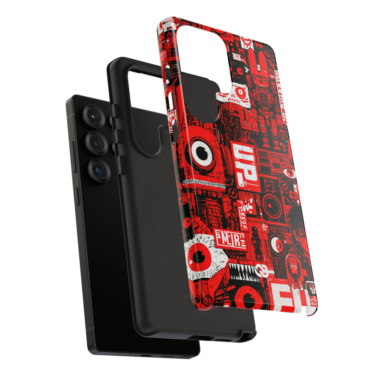 Neo Mecha Collage · Tough Phone Case for Samsung · Red