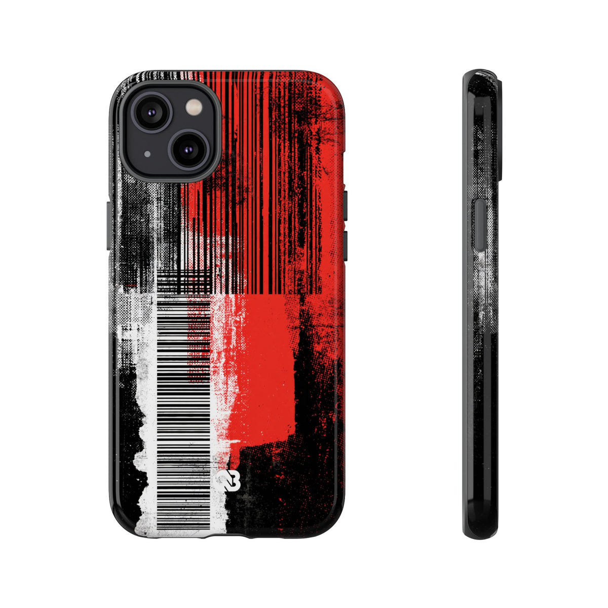 Distorted Barcode · Tough Phone Case for iPhone · Black