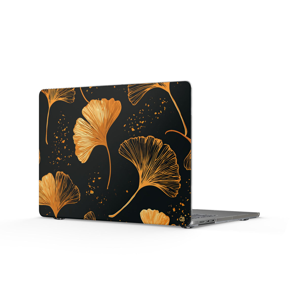 Gilded Ginkgo · Clear Hard Case for MacBook · Gold
